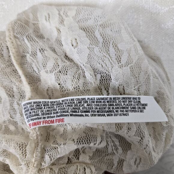 Intimately Free People French Courtship Sheer Lace Slip Dress XS Tea Fairy Boho - Picture 10 of 16